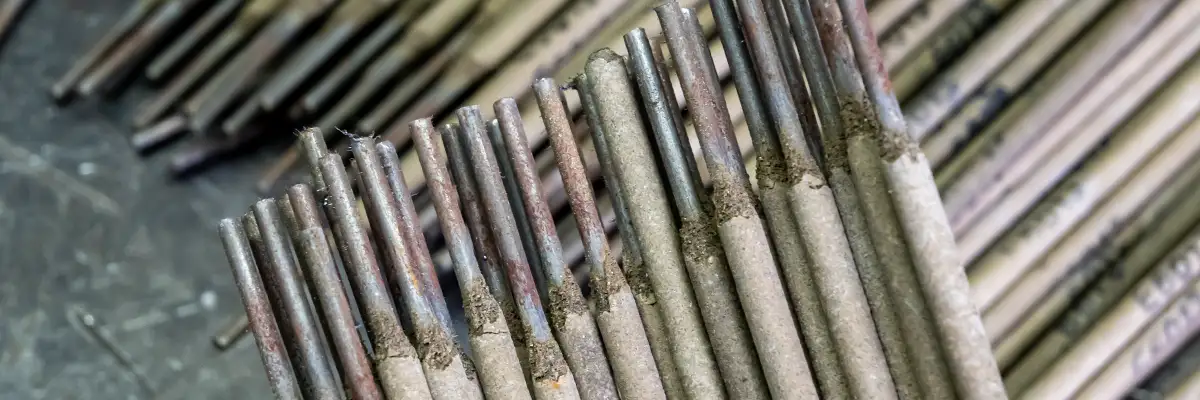 puntas de electrodos oxidadas porque han sido afectados por la humedad hay que secarlos
