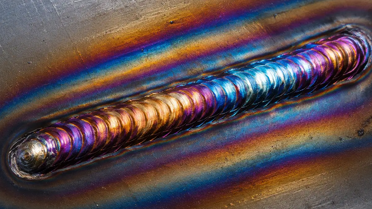 soldadura de colores