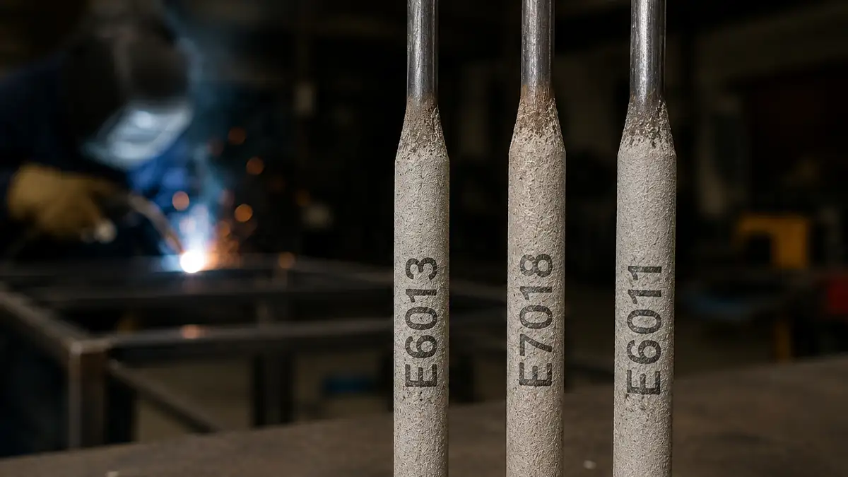 3 tipos diferentes de electrodos foco en su numeracion 6011 6013 7018