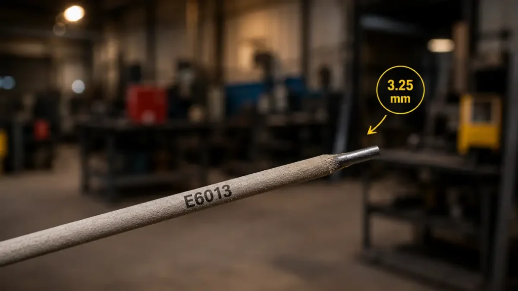 electrodo de 3.25 con fondo de taller