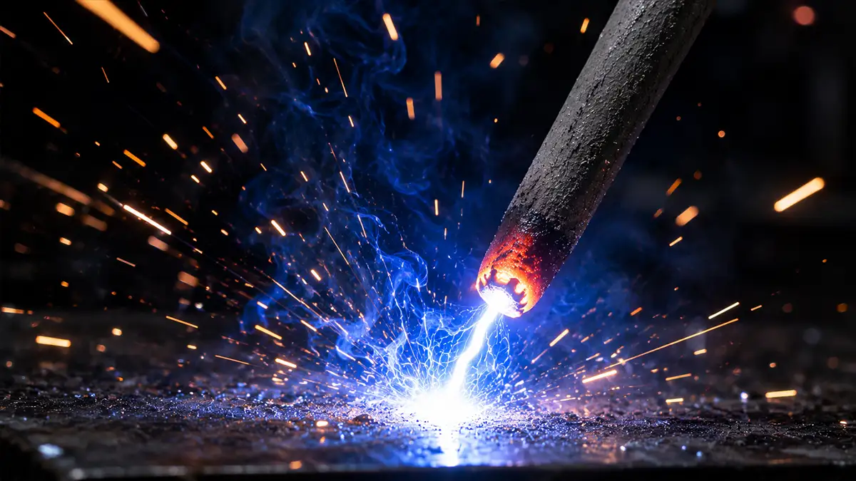 electrodo se consume muy rápido con un arco muy fuerte