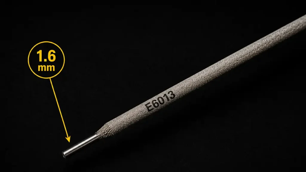 electrodo mas delgado de 1.6 mm