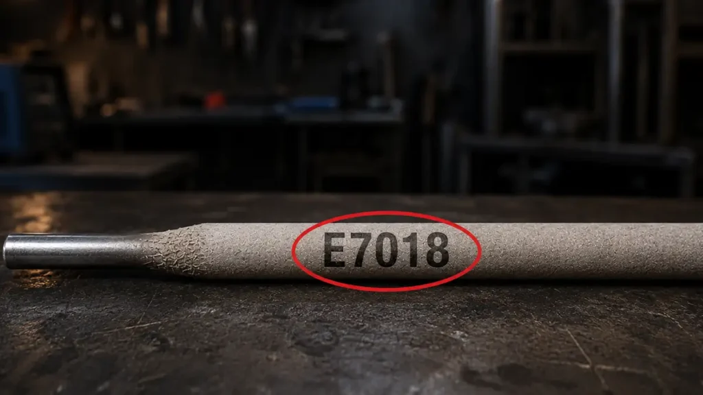 electrodo con circulo rojo al rededor de su nomenclatura 